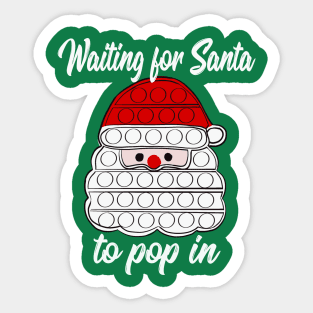 Christmas fidget pop it shirt, Christmas shirt, Santa fidget shirt, Christmas 2021 Sticker